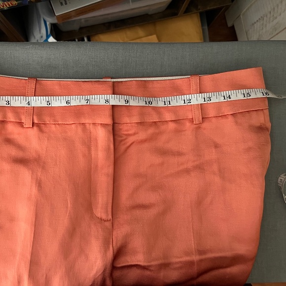 Sezane Peach Gustavo Trousers sz 40 US 8 Satin Like - Picture 7 of 11